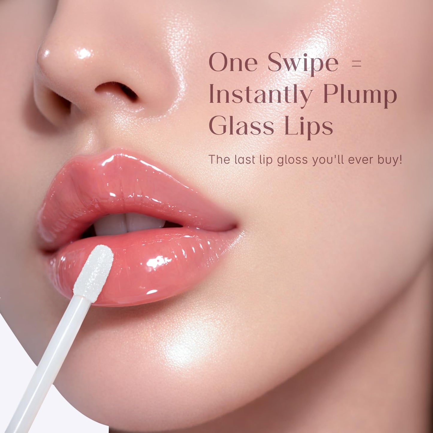 Seoulskin Glass Glow Lip Gloss for Women | Hydrating & High Shine | Glossy Finish | Glass Shine | Lightweight & Non-Sticky Formula | Transparent | with Vitamin E & Shea Butter | Clear Lip Gloss | 4.2 ml