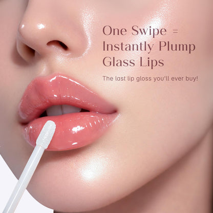 Seoulskin Glass Glow Lip Gloss for Women | Hydrating & High Shine | Glossy Finish | Glass Shine | Lightweight & Non-Sticky Formula | Transparent | with Vitamin E & Shea Butter | Clear Lip Gloss | 4.2 ml