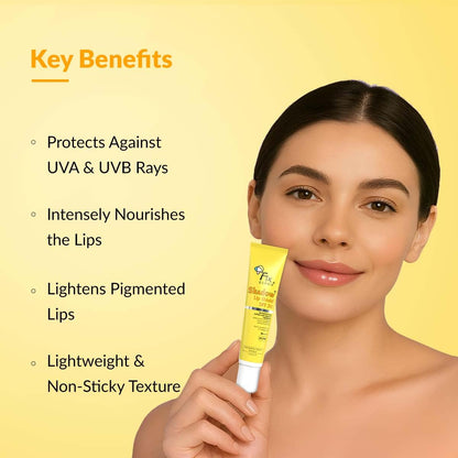 Fixderma Shadow SPF 50 Lip Shield Pa+++ Lip Balm with Cacao Seed Butter & Vitamin E | Prevents Pigmentation & Sun Damage | Lightens Pigmented Lips | Protects Against UVA & UVB Rays - 15gm