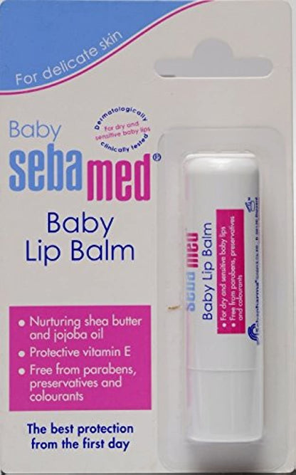 Sebamed Baby Lip Balm|Soft Baby Lips|With Shea butter, Jojoba Oil & Beeswax|4.8 gm