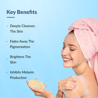 Fixderma Skarfix -TX 1% Kojic Acid Soap for Skin Whitening with Tranexamic Acid | Glutathione for Pigmentation | Skin Whitening Soap for Women & Men - 75gm