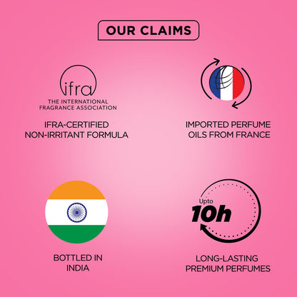 Pink background with IFRA, France, India, and time duration logos and text.
