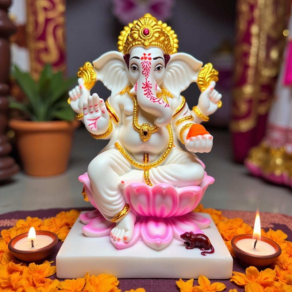 UNOVATE Ganesh Idol for Home Decor | Ganpati Idol for Pooja | Gifting
