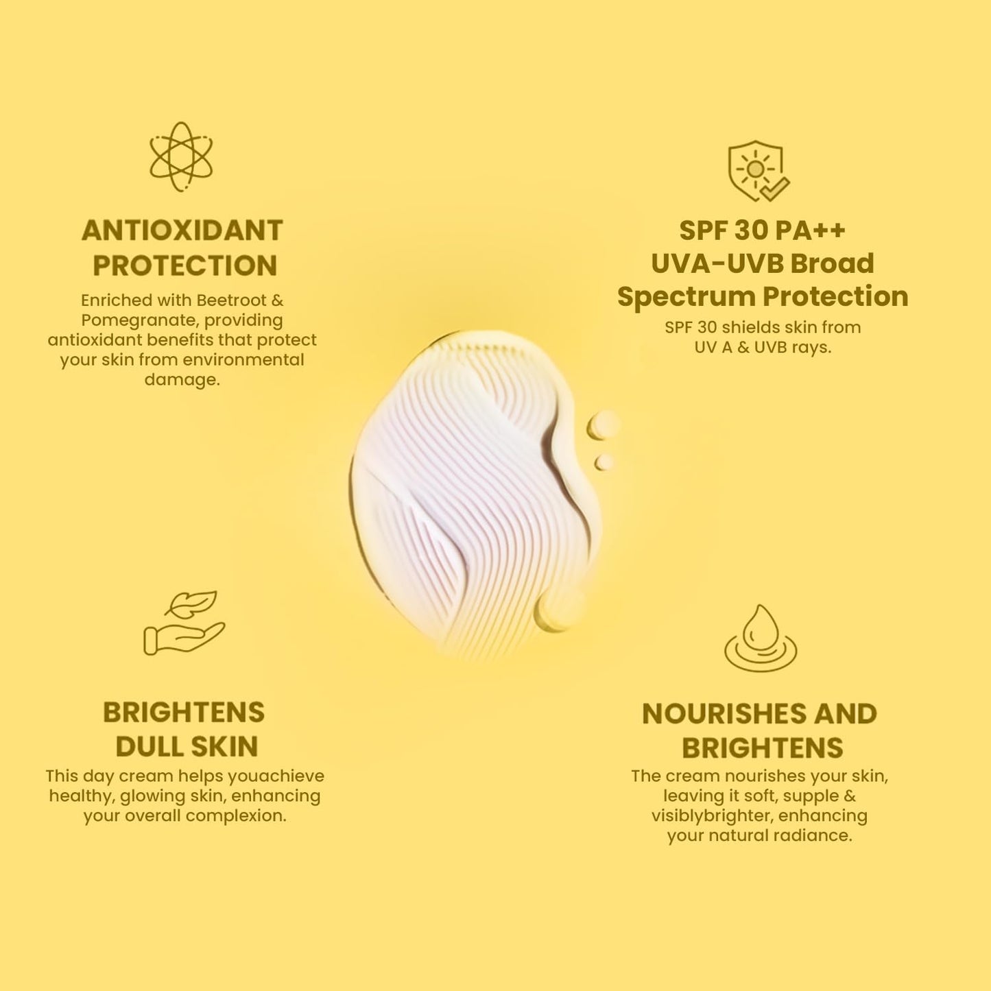 The Skin Story Glowing Skin Day Cream with SPF 30 Sunscreen | Nourish, Brighten, and Protect Dull Skin | Lightweight, Non-Greasy Formula for Daily Radiance | UVA/UVB Protection for Healthy | 40g