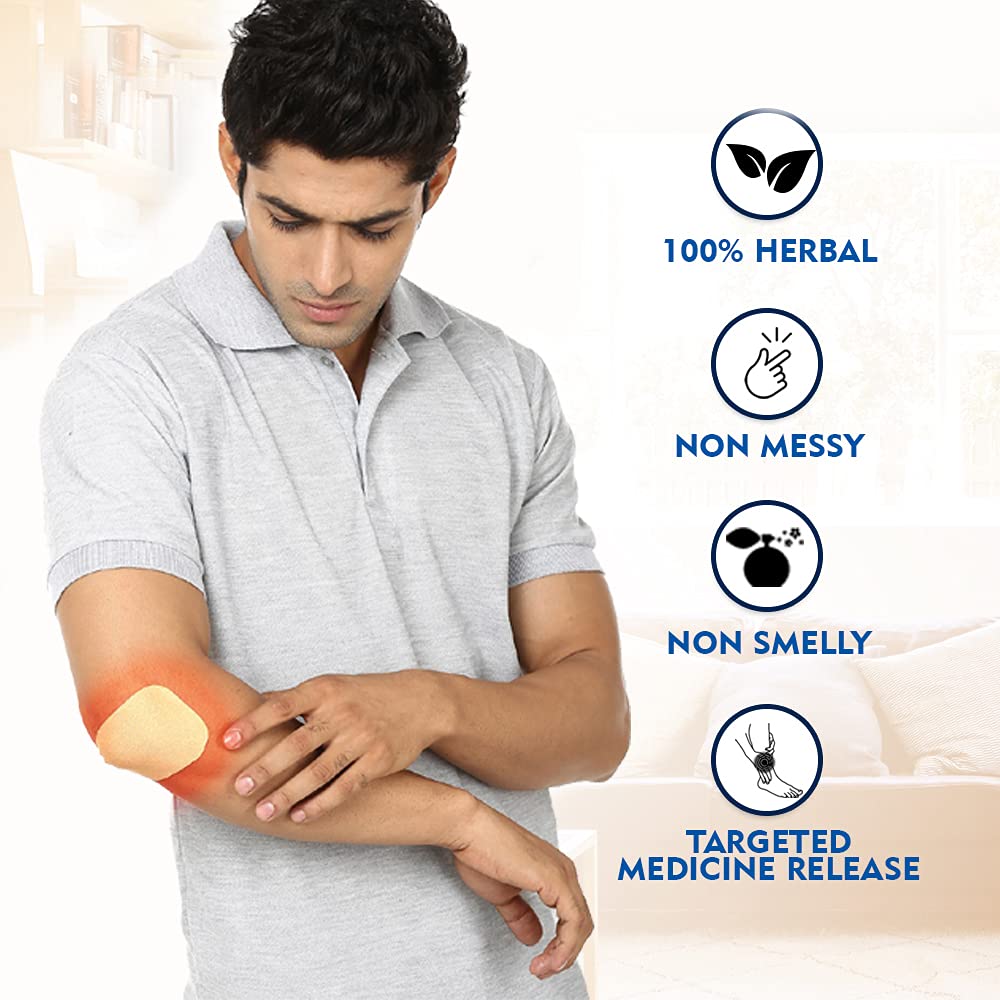 Viopatch Herbal Pain Relief Patch - Pack of 10 Patches | Instant Relief from Muscular Pain & Joint Pain| Natural Pain Relief Patches | No Side Effects