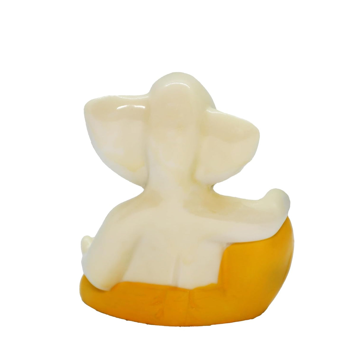 Ganesh Murti for Home & Office Decor, Ganesha Hand Crafted Best Car Dashboard Room Decoration Item (Sund Ganesha Yellow)