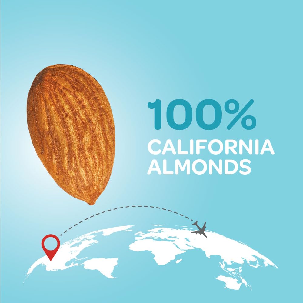 Bazana Premium Californian Almonds/Badam, 200g | Rich in Protein, Fiber & Vitamin E | Healthy Nuts & Dry Fruits Snack for Daily Nutrition
