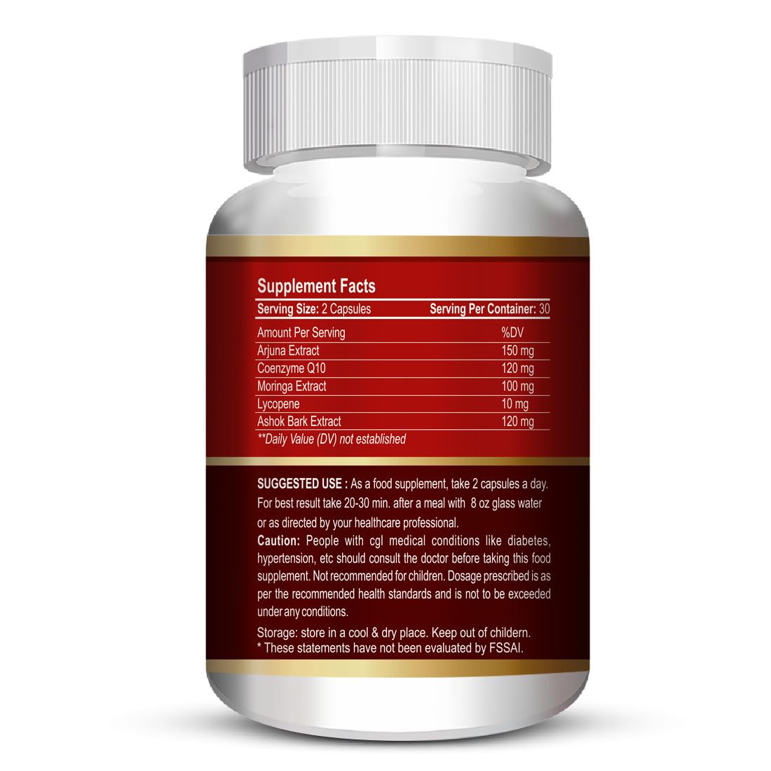 ANC Cardizoom with Arjuna Extract & Moringa Extract Heart Health Supplement Veg (60 Capsules) for Men & Women