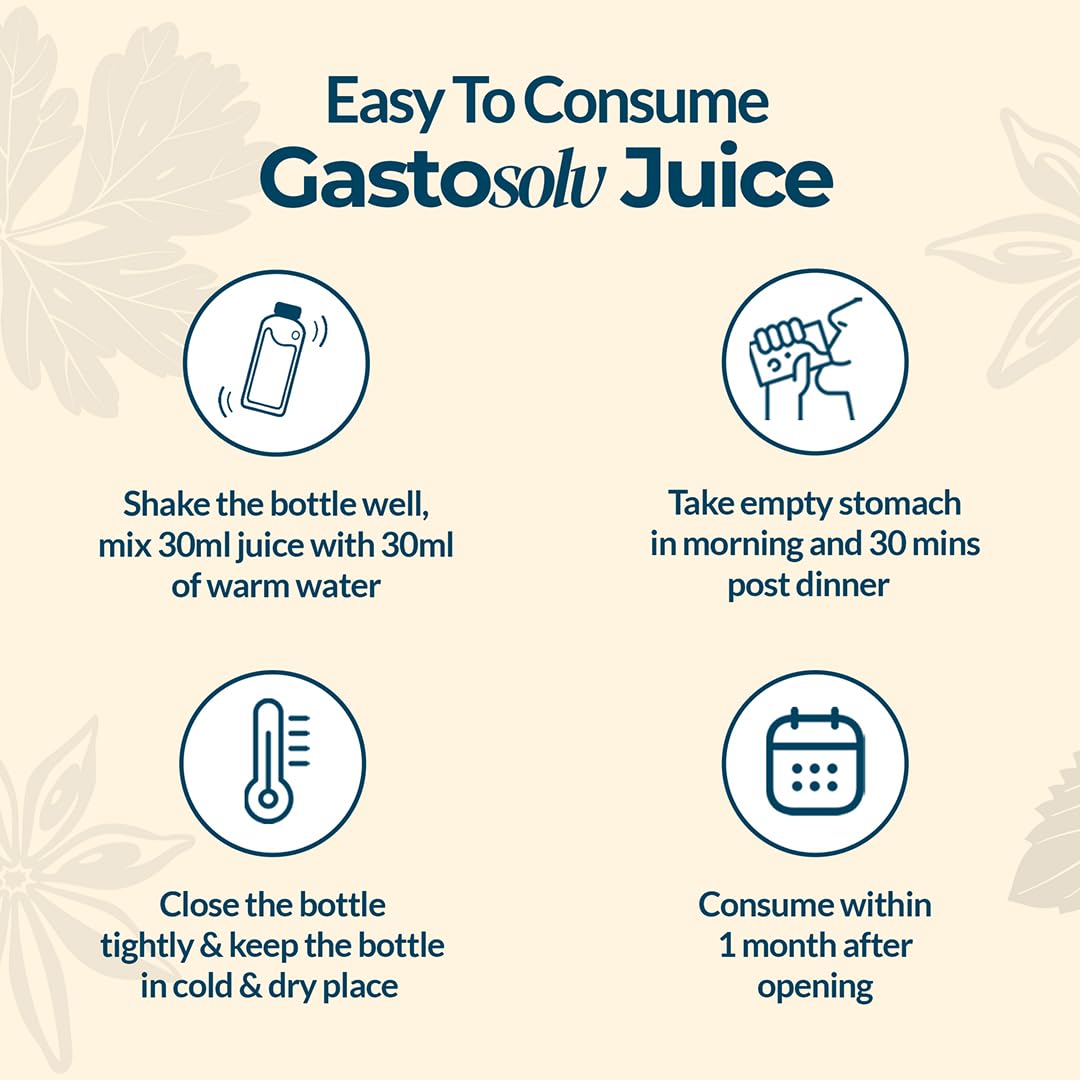 Krishna’s Gastosolv Juice 1000 ml | Ayurvedic Digestive Tonic | Helps Relieve Acidity, Gas & Bloating | Natural Gut Health Support