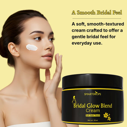 Smartdrops Bridal Glow Blend Night Cream | Bridal Night Cream | Triple Whitening Night Cream | Night cream original | Skin Whitening creaM | Day and Night Beauty cream | Suitable For All Skin Types | 50 ml