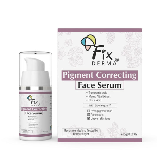 Fixderma Tranexamic Acid Pigment Correcting Serum | Face Serum for Melasma, Hyperpigmentation & Acne Spots | Acne Face Serum for Men & Women - 15g