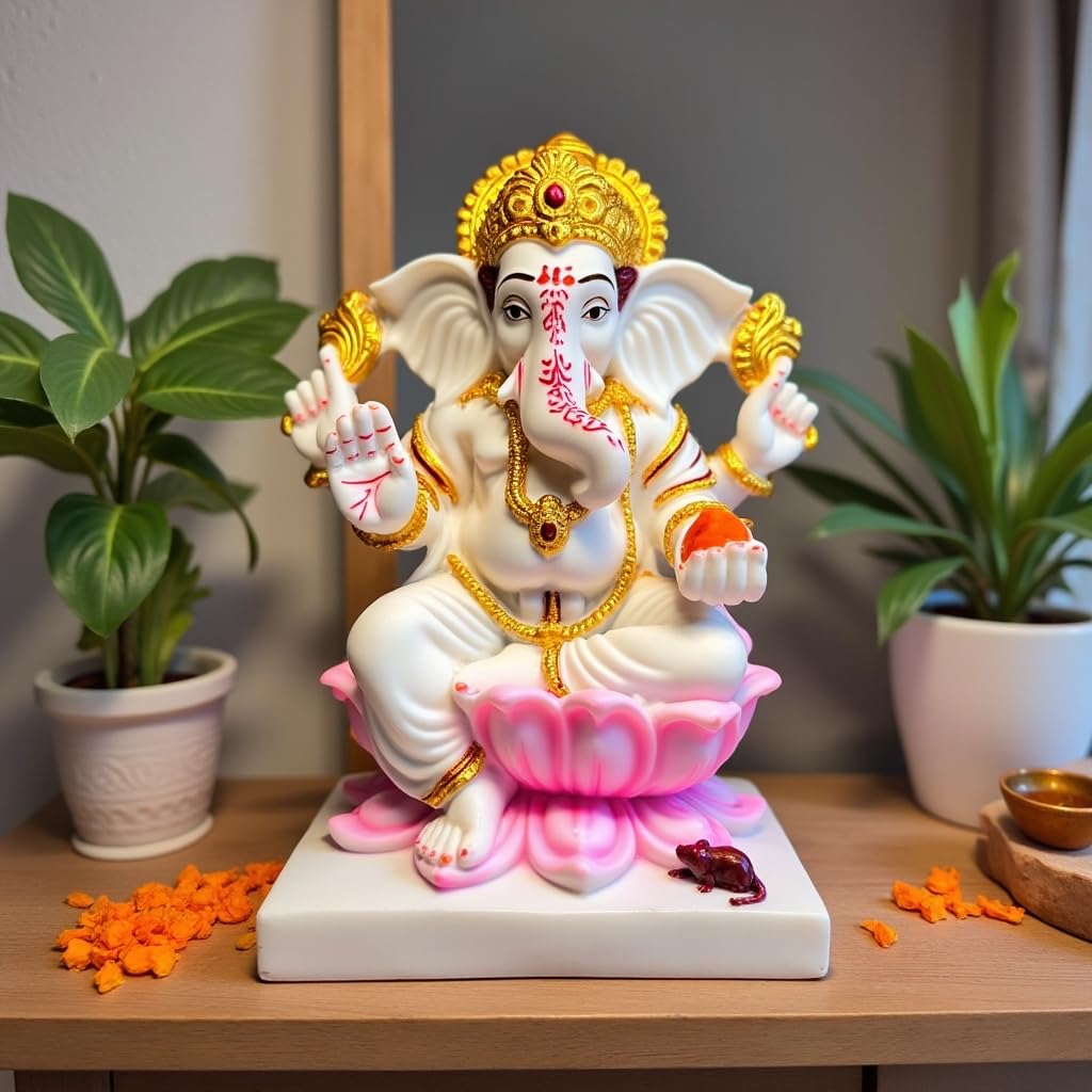 UNOVATE Ganesh Idol for Home Decor | Ganpati Idol for Pooja | Gifting
