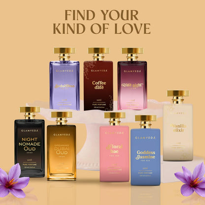 Glamveda Luxury Dreaming Dubai Oud Perfume for Men & Women | Long-Lasting Pure Unisex Fragrance with Lavender, Pink Pepper, Caramel & Guaiacwood Notes | Floral & Woody Perfume | 100ml