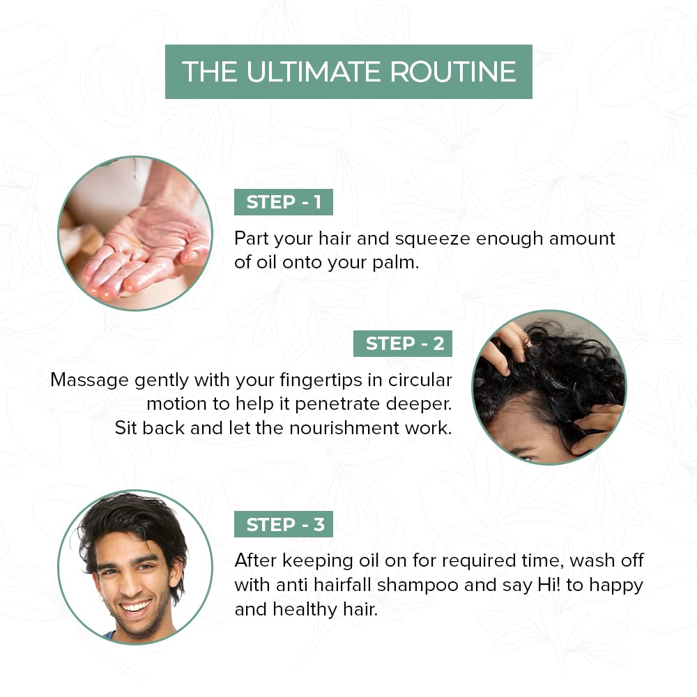 mars by GHC Jojoba Oil With Brahmi, Tea Tree, Bhringraj, Onion Seed, Fenugreek & 15 Other Natural Oils & Extracts - Thick, Shiny & Strong Hair Growth Hair Oil (200 ml)