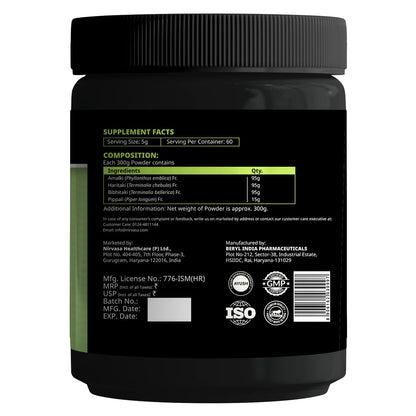 Nirvasa Staylean GutREVIVE Herbal Powder (300g) | Ayurvedic Gut Support & Detox Formula | Boosts Digestion, Metabolism & Weight Management | Enriched With Amla, Harad, Baheda & Pippali