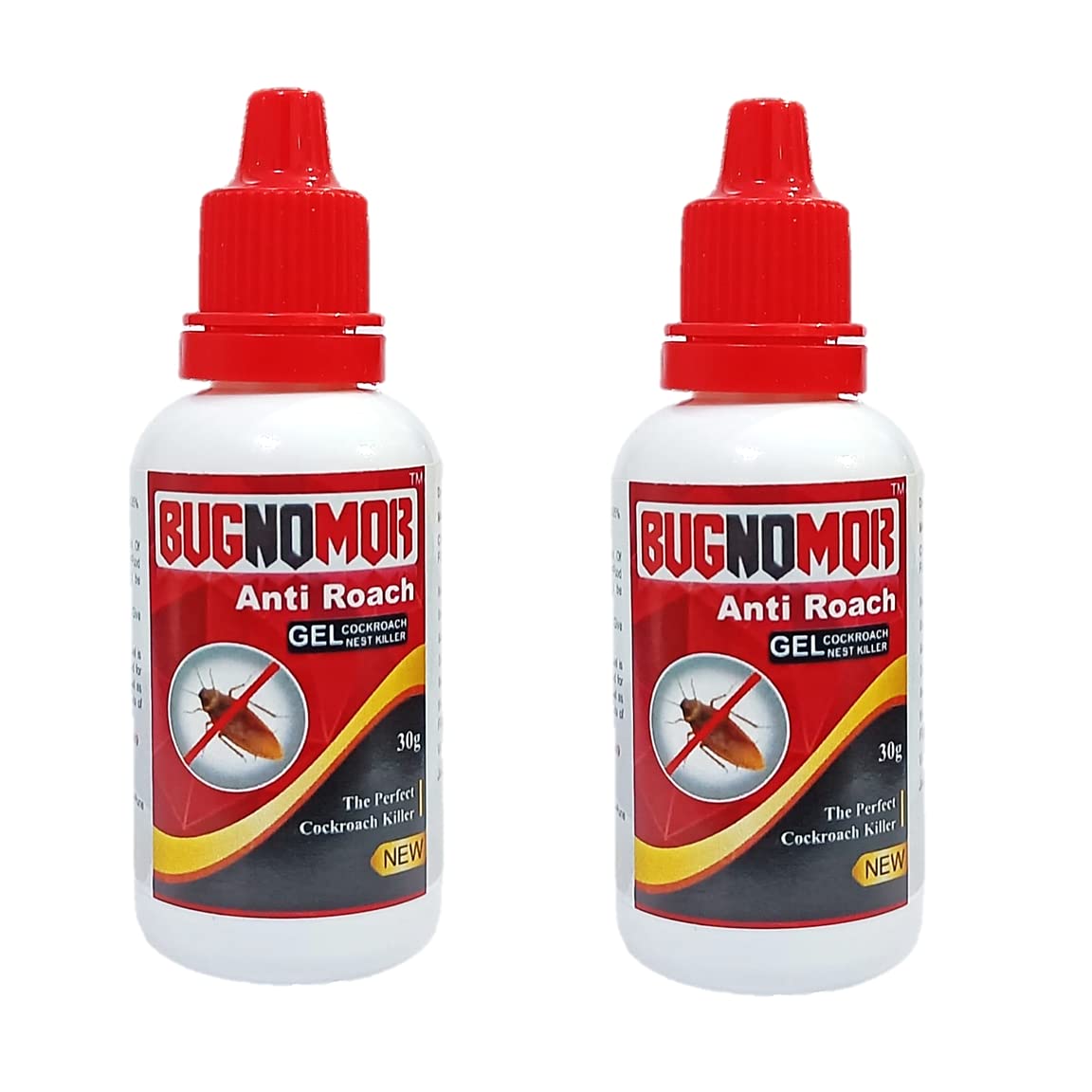 iShine Bugnomor Anti Roach Gel Ultimate Cockroach Gel for Home Cockroach - Bottle (Brown) (Set of 2)