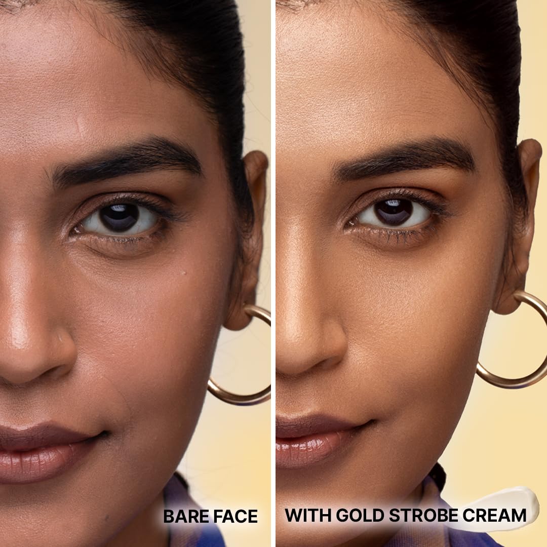 Sotrue Strobe Cream Combo Pack of 2, Gold and Pink - 30gm Each | Primer + Highlighter + Moisturizer | Intense Hydration | Flawless Radiant Dewy Skin | Illuminating & Glowing Makeup Base