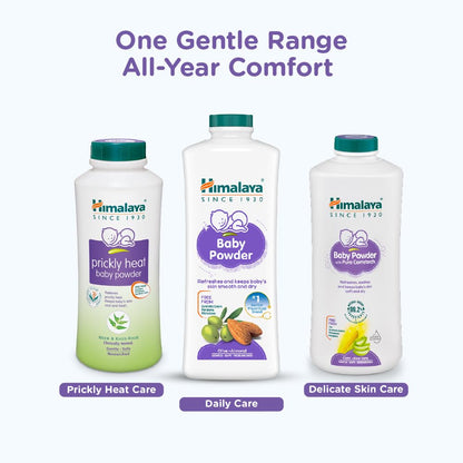 Himalaya Baby Powder 50g | No.1 Doctor-Prescribed Brand | With Yashad Bhasma & Vetiver | Sweat-Free & Refreshing Comfort | Safe for Newborns