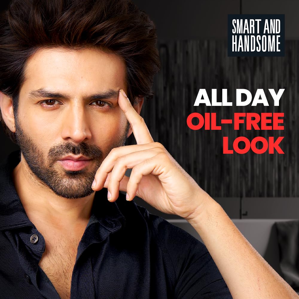 Smart And Handsome Instant Radiance Oil Clear Face Wash | All Day Oil-Free Look | Fades Pimple Marks | Reduces Blackheads | With 2% Salicylic Acid | 150GM