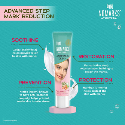 Bajaj Nomarks Ayurveda Cream for Normal Skin,25gm