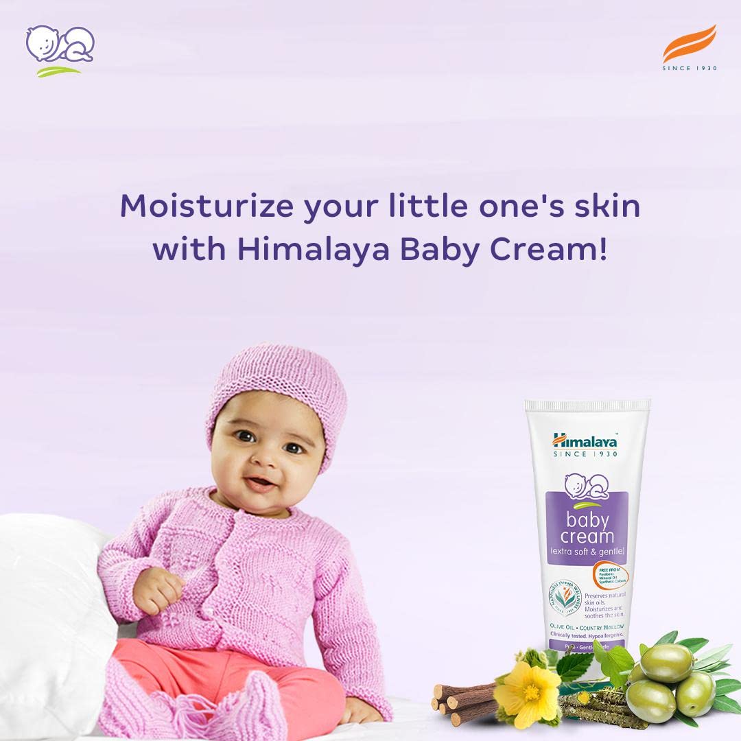 Himalaya Baby Cream, Face Moisturizer & Day Cream, For Dry Skin, 50ml