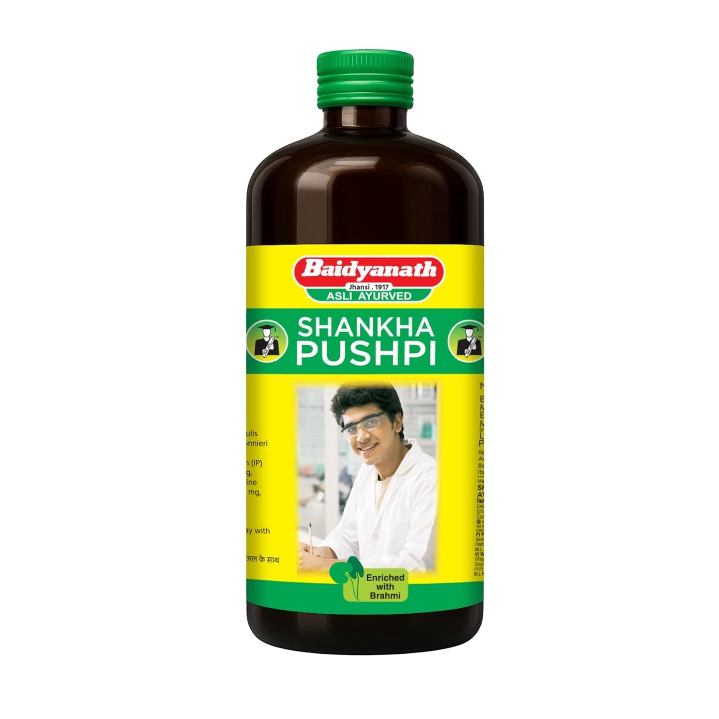 Baidyanath asli ayurved jhansi Shankha Pushpi 450ml +200ml Free Combo Helps Improve Memory, Cognitive skills & Mental fatigue