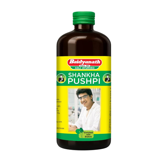 Baidyanath asli ayurved jhansi Shankha Pushpi 450ml +200ml Free Combo Helps Improve Memory, Cognitive skills & Mental fatigue