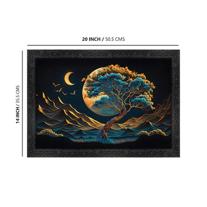3d Scenery Paintings for Living room | 3d Painting wall decoration | 3d Photo Frame for wall decoration - 22786 (14x20 Inch)