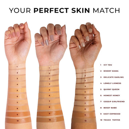Lovechild Masaba Skip Everything Serum Skin Tint SPF 20, Liquid Foundation for all Skin type, Primer, Moisturizer, Sunscreen & Foundation In One, Enriched with Vitamin E, Lonely Lioness 30 ml