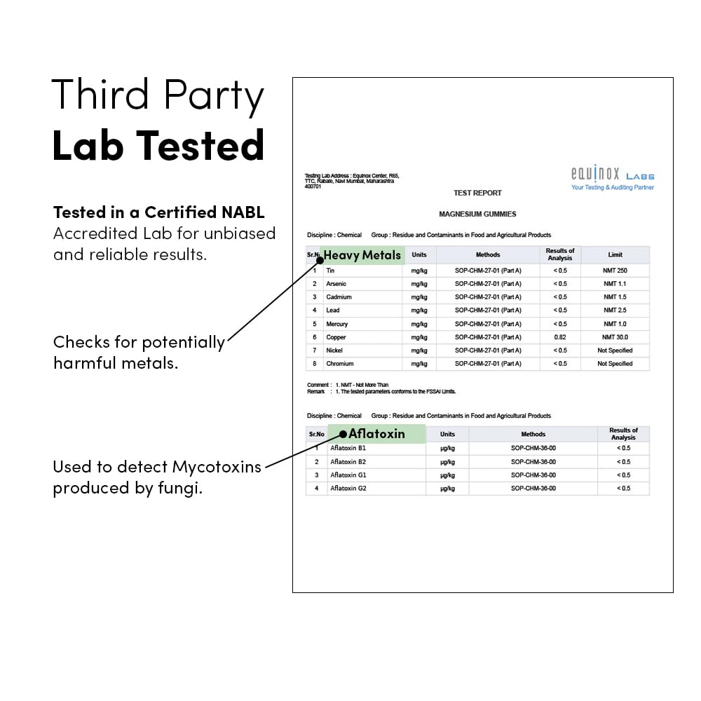 Man Matters Magnesium Glycinate Gummies For Improved Sleep | 30 Days Pack | 500mg/Gummy | Higher Absorption Relieves Stress, Muscle Recovery & Support Bone Health | No Added Sugar | Non Habit Forming