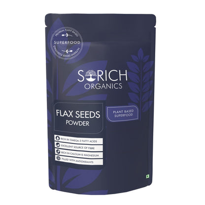 Sorich Organics Cold Milled Flaxseed (Alsi) Powder 400g | Protein & Fiber | Supports Hair Growth & Skin Health | Natural Superfood for Weight Loss & Digestion | Gluten-Free