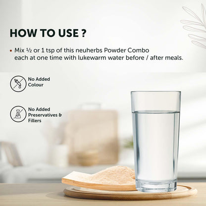 Neuherbs Organic Safed Musli + Ashwagandha Powder (200g) | Herbal Combo For Strength & Stamina Booster, Support for Stress, Mental Calmness & Anxiety Issues