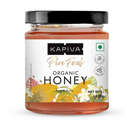 Kapiva Organic Honey 250g | 100% Natural & Organic | Strengthens Immunity & Aids Digestion