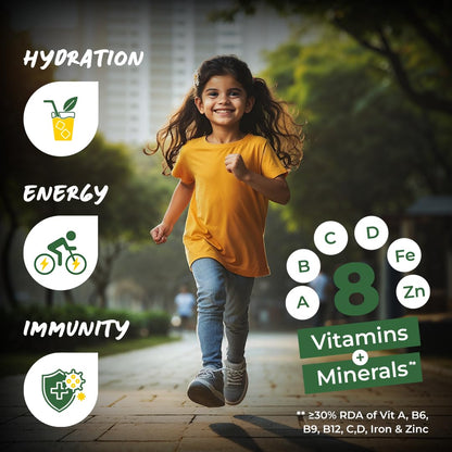 Good Monk Fruit Drink Mix (Natural Pineapple Powder), 50% Less Sugar with 8 Vitamins & Minerals (Vitamin B12, C, D, Iron & more) | Tasty & Healthy Drink Mix for Hydration, Energy, Immunity, 10 Serves