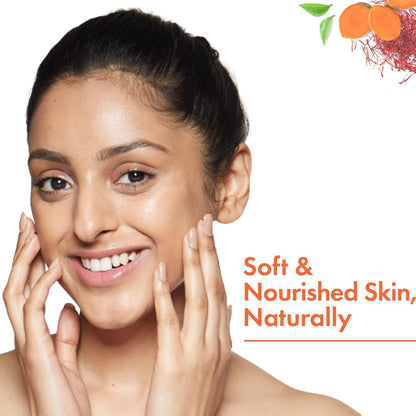 Good Vibes Ubtan Insta Glow Light Day Cream, 50 g | Brightening Nourishing Hydrating Face Moisturizer For All Skin Types | With Turmeric, Saffron, Vitamin B3 | No Parabens, Sulphates & Mineral Oil