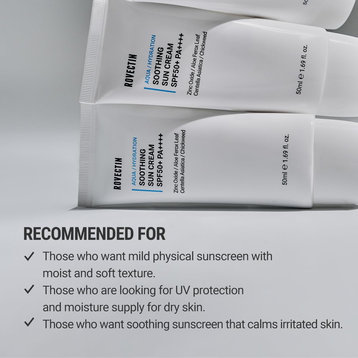 Rovectin Skin Essentials Aqua Soothing UV Protector SPF50+ PA++++