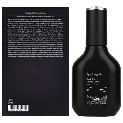 [PKY] Pyunkang Yul Black Tea Boosting Serum for Firm & Dull Skin, Kombucha Fermented Black Tea with Peptides for Fine Line Care, Korean Skincare (45 ml)