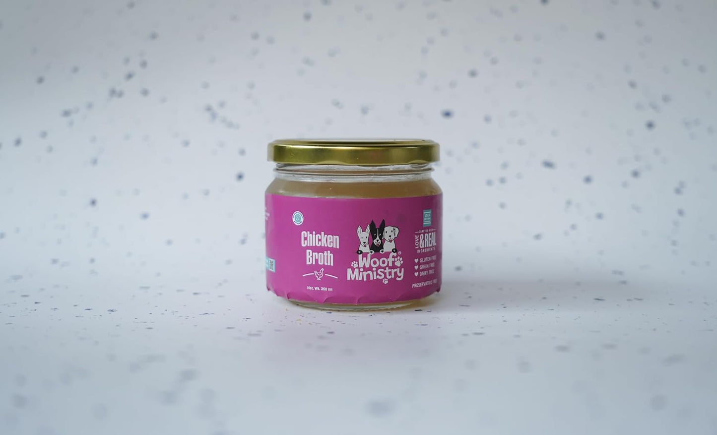 Chicken Bone Broth for Dogs I Freshly Made & Ready to Serve I Healthy Meal Topper I Preservative Free I Natural Collagen Supplement for Joint & Gut Health I Healthy Coat & Skin I 350 ml