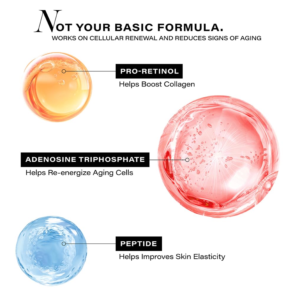 Diagram of skincare ingredients with labels on a white background