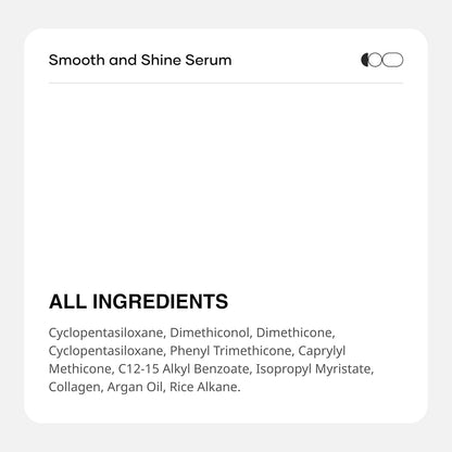 Cureskin Smooth and Shine Hair Serum for Dry Frizzy Hair Women and Men | Helps Reducing Hair Breakage, Frizz and Detangels for Strong, Protected and Shiny Hair