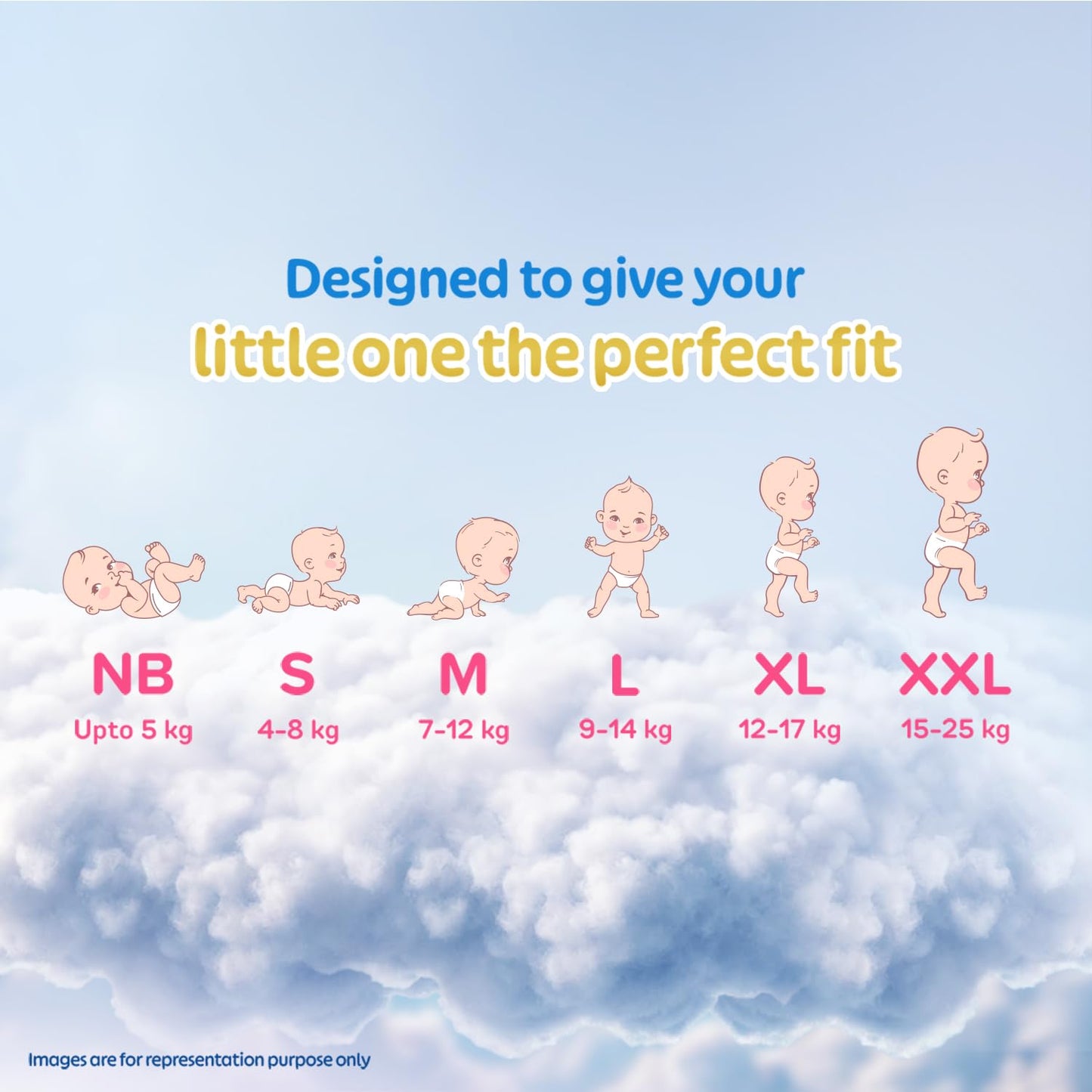 Little's Premium Baby Diapers XL Size (Extra Large) Pants Style | 12-17 kg | 54 Count | Super Jumbo FluffySoft Baby Diaper with Leakage Guard, Wetness Indicator & 12 Hours Absorption