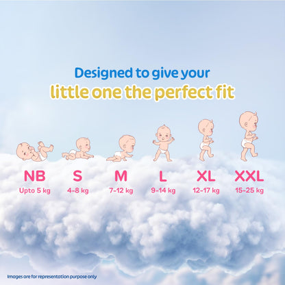 Little's Premium Baby Diapers XL Size (Extra Large) Pants Style | 12-17 kg | 54 Count | Super Jumbo FluffySoft Baby Diaper with Leakage Guard, Wetness Indicator & 12 Hours Absorption