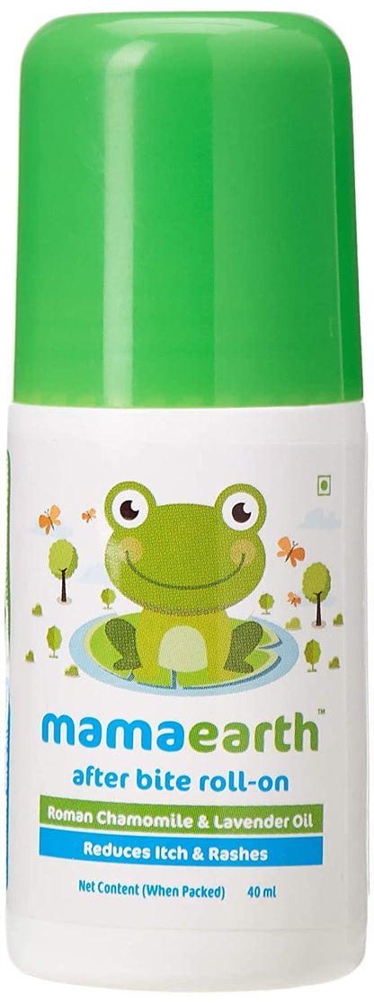 Mamaearth After Bite Roll On For Babies - 40 ml | Infused with Chamomile and Lavender Oil | Relieves Skin From Mosquito Bites, Reduces Itch & Rashes, Travel Friendly