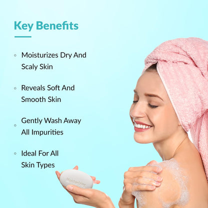 Fixderma Moisturizing Bar Soap for Dry and Rough skin | Hypoallergenic | Atopic Dermatitis Bar | Safe for All Skin Types | Provides Soft & Supple Skin- 100g