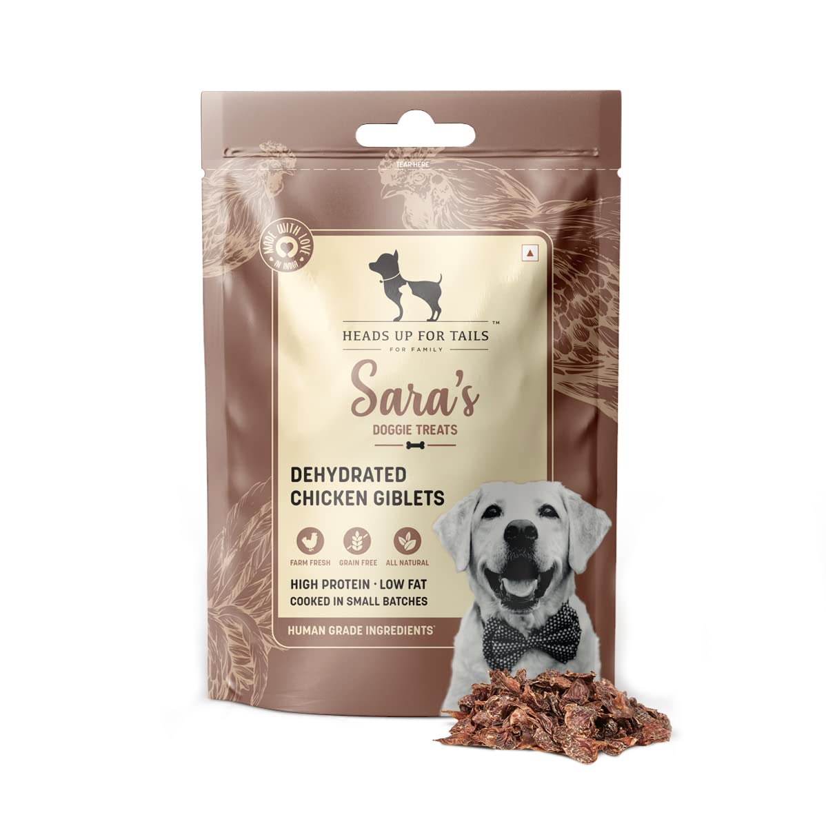 Huft Sara's Dehydrated Chicken Giblets - 70 g