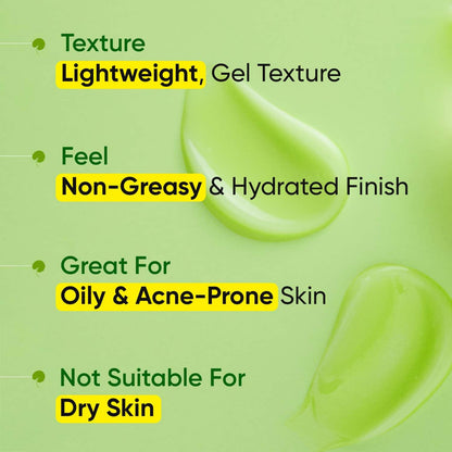 Zephivo Dot & Key CICA Calming Skin Renewing Night Gel | For Oily, Acne Prone And Sensitive Skin | Night Cream with Niacinamide, Green Tea & Hyaluronic | Fades Blemishes & Dark Spots | 60ml
