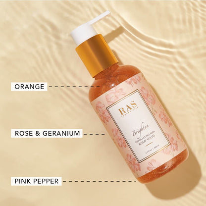 RAS Luxury Oils Nourish Hydrating & Purifying Body Wash,Moroccan Argan Oil & vanilla; Purifies & hydrates; Oil to foam body wash; For Men & Women; 200ml