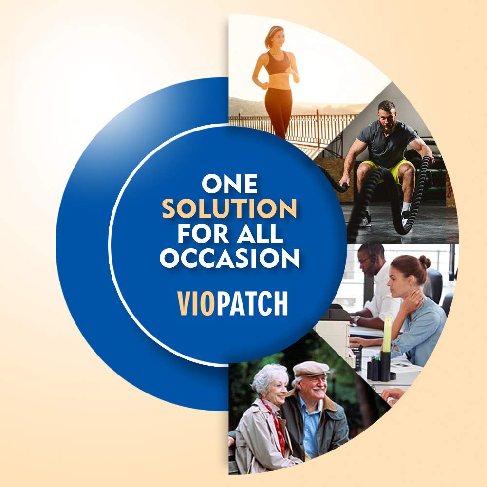 Viopatch Herbal Pain Relief Patch - Pack of 10 Patches | Instant Relief from Muscular Pain & Joint Pain| Natural Pain Relief Patches | No Side Effects