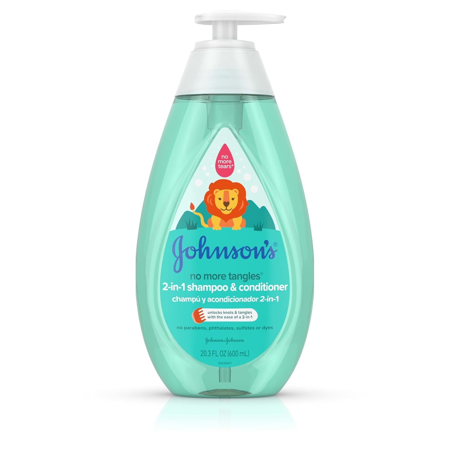 Johnson's Baby No More Tangles 2 in 1 Shampoo and Conditioner 600 mL