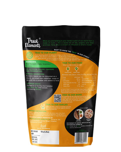 True Elements Pumpkin Seeds - Premium AAA Grade Raw Seeds for Eating | Immunity Booster Seeds | Diet Snacks | High in Protein